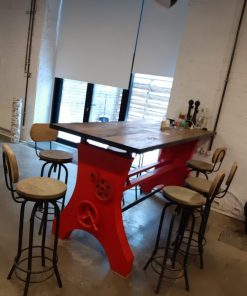 Дизайнерский авторский барный стол ручной работы.