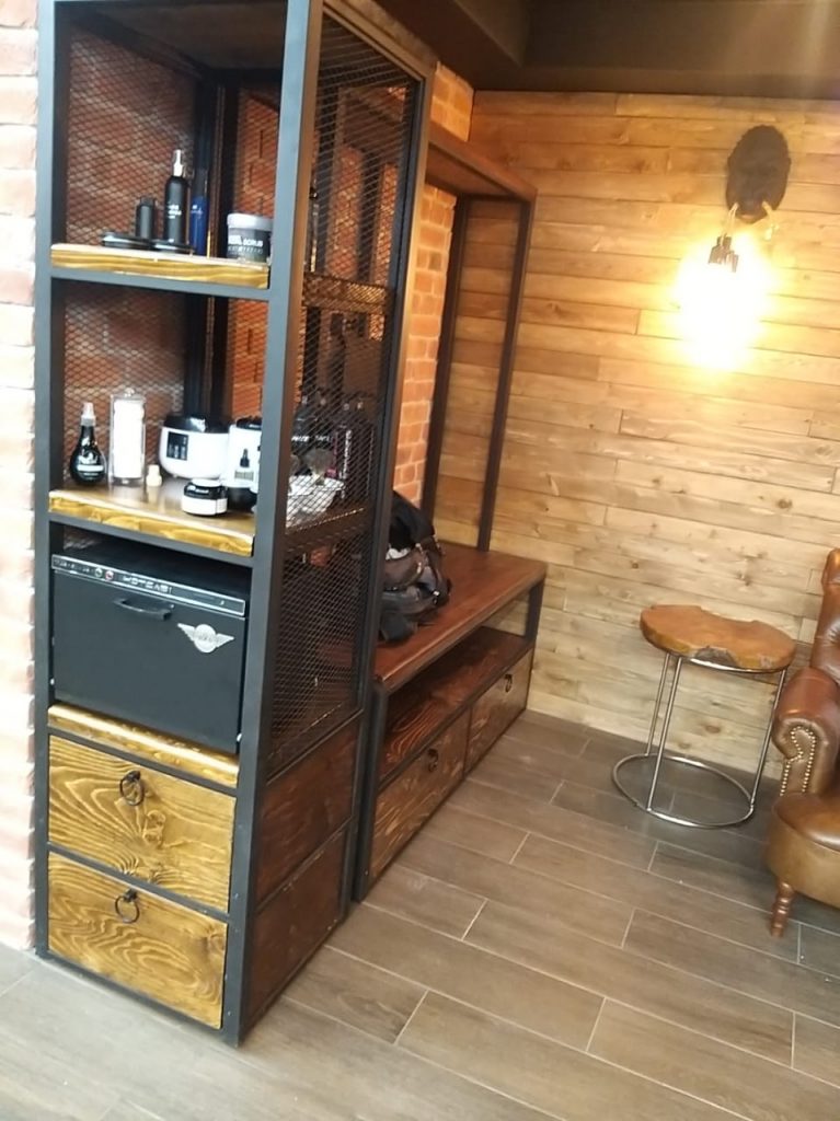Барбершоп Old boy - мебель и отделка. - Art loft Shop