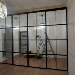 раздвижная межкомнатная перегородка лофт