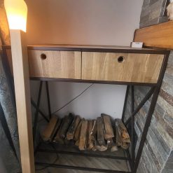 Консоль в стиле лофт с дровницей