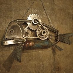 Панно рыб в стиле стимпанк