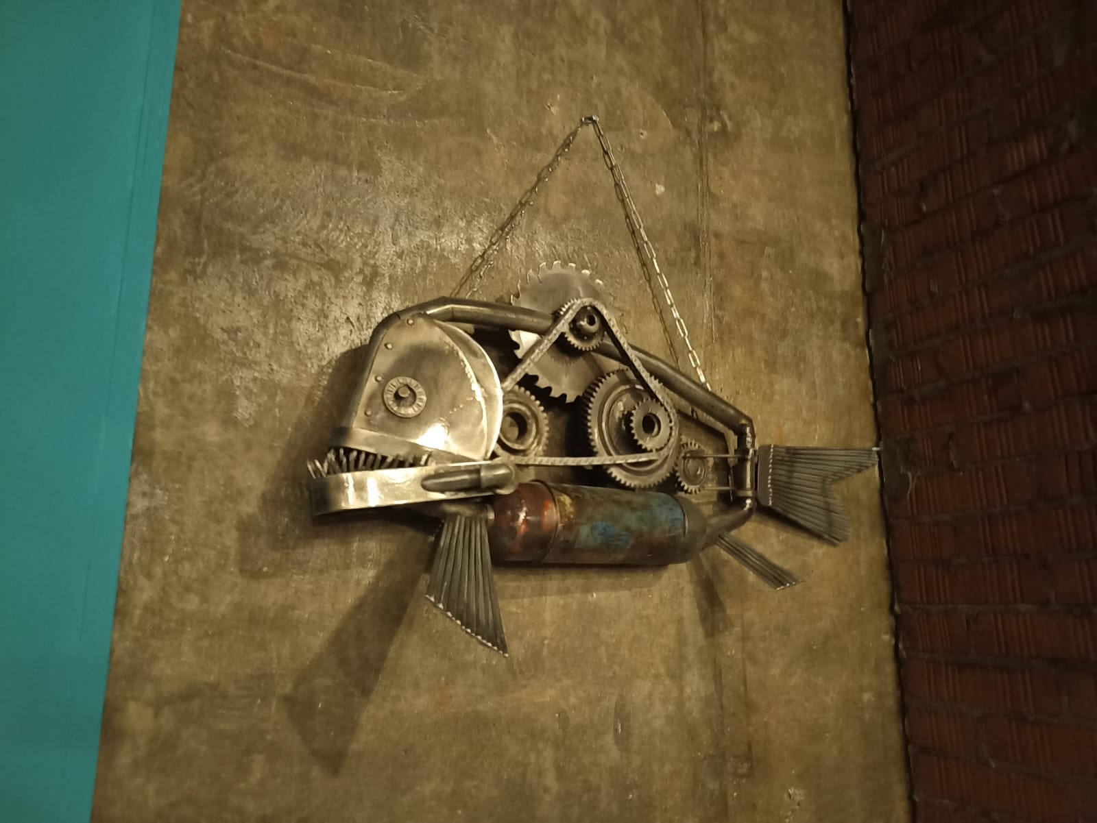 Панно Рыба в стиле стимпанк - Art loft Shop