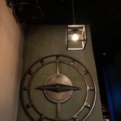 Декоративное панно часы из металла