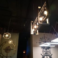 Брутальный подвесной светильник в стиле лофт