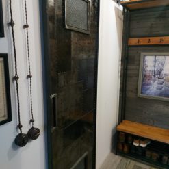 Дверь амбарная из металла в стиле лофт