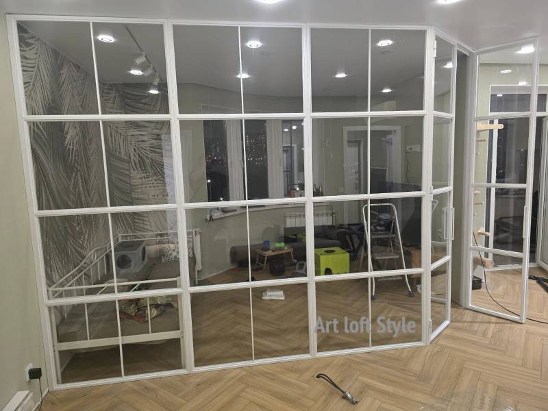 красивые перегородки в стиле лофт на заказ